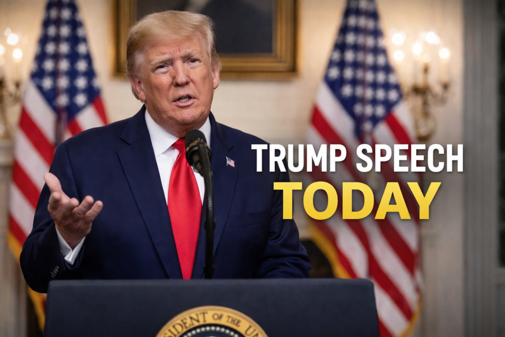 Trump Speech Today